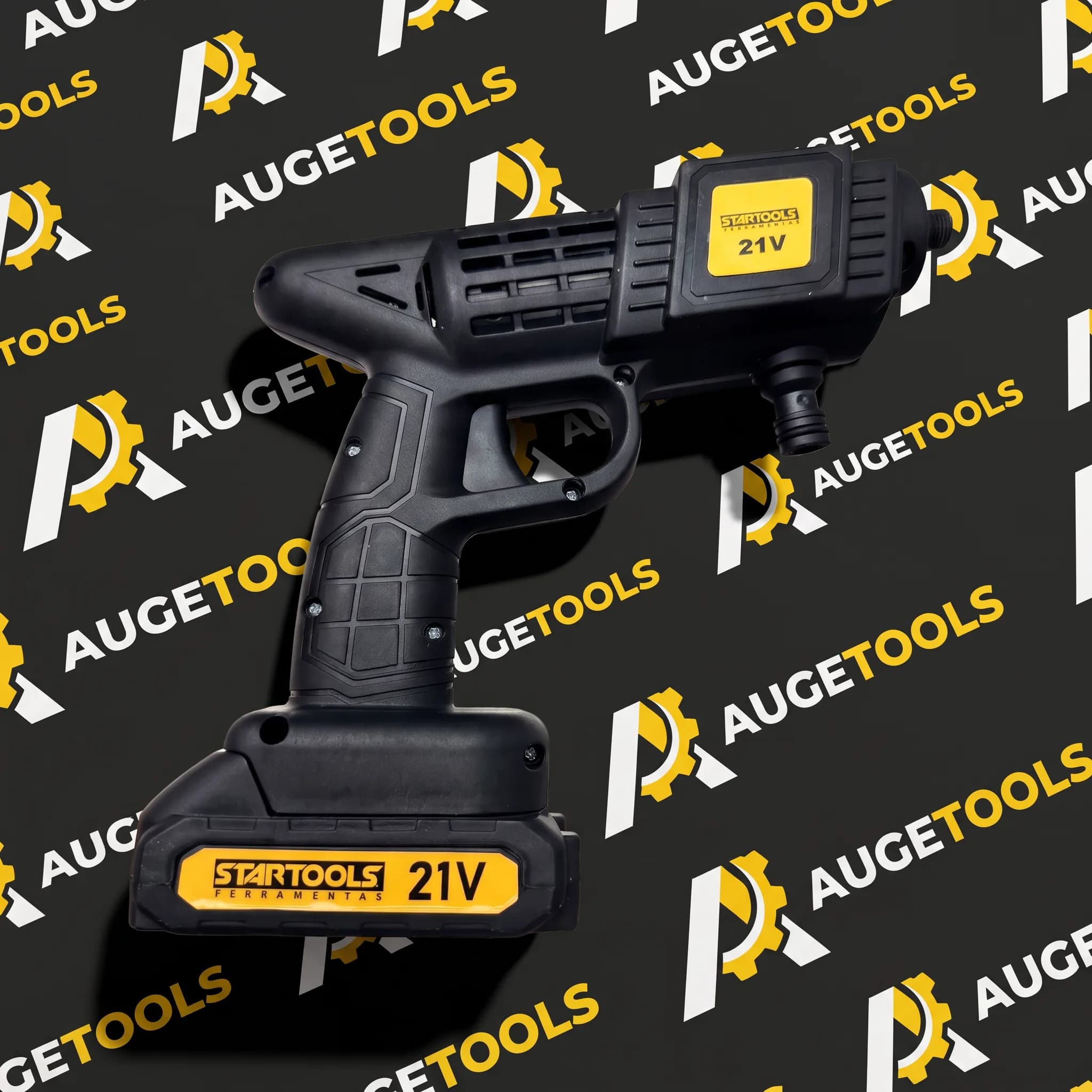 Lavadora sem fio com bateria 21V acoplada